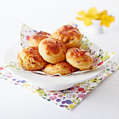 Gougères (choux pastry with cheese, France)