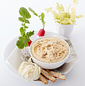 Hummus for dipping vegetables