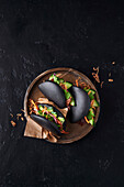 Pork,cucumber and onion Bao bun