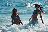 Panama City Beach, Swimming girls Florida, USA