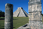 Maya Stadt Uxmal Yucatan, Mexiko