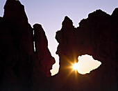 Rock formation at Antelope Canyon at sunset, Arizona, USA, America