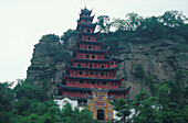 Hoelzerne Pagode, Shibaozai Yuyin Berg, China