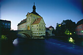 Town hall of Bamberg, Regnitz River, Franconia, Bavaria, Germany