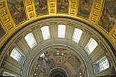 Inside the Dome des Invalides, view from the dome, Paris, France