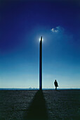 Stehplastik v. Richard Serra, Essen, Ruhrgebiet Nordrhein-Westfalen, Deutschland
