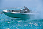 Motor boat, Aruba, Lesser Antilles, Caribbean