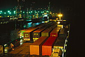 Trailer and Containership, Euro Port, Rotterdam Netherlands