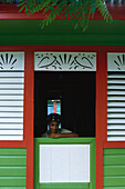 Girl looking out of the door, Dominican Republic