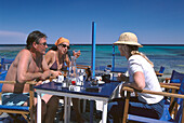Restaurant-Bar, Plage des Salins, St. Tropez Cote d'Azur, France