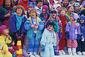 Kinder-Skischule, Arlberg, Oesterreich