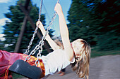 Girl on a swing, Children People