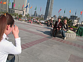Tourists in shanghai, Shanghai, China