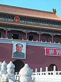 Mao tsedung picture, travel forbidden city, Peking, China, Asia
