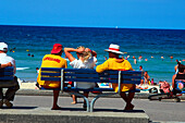 Strandleben, Lifeguard, Manly Beach, NSW Australien