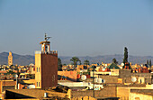 Aussicht über Marrakesch, Skyline, Marrakesch, Marokko