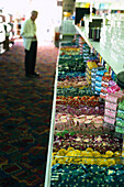 Display with gambling ships at Gamblers Gereral Store, Las Vegas, Nevada, USA, America