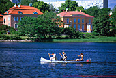Canoeing, Djurgardsbrunnsviken Stockholm, Sweden