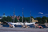 Sunning on Skeppsbrokajen, Stockholm Sweden