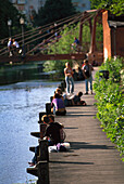 Students on the River Fyrisan, Uppsala Sweden