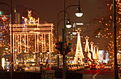 Christmas decorations, Tauentzienstrasse Berlin, Germany