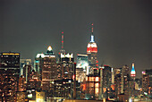 New York Sparkles at Night, Manhattan, New York USA