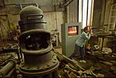 Steel works, Voelklinger Huette, world cultural heritage Saarland, Germany