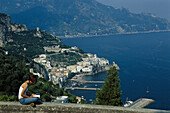 View from Conca dei Marini, Amalfi Italy