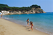 Beach, Playa del Castell, Costa Brava, Catalonia Spain