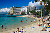 Waikiki Beaches, Waikiki, Oahu Island Hawaii, USA