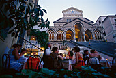 Pizzeria on Plaza del Duomo, Amalfi, Campania Italy