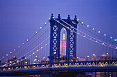 Manhattan Bridge&Empire State Bldg, Manhattan New York, USA