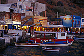 Fish Taverns, Amoudi Bay, near Oia, Santorin Kykladen, Greece