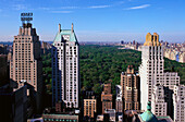 View to Central Park, Manhattan, New York, USA