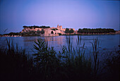 Pont St. Benezet, Rhone, Stadtmauer, Papstpalast, Avignon Provence, Frankreich