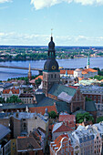 View from Church of Petrus, Riga Latvia
