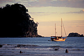 Sundown at beach of Manuel Antonio, Costa Rica, Caribbean, Central America