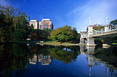 Lagoon at Public garden, Boston Massachusetts, USA