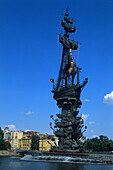 Monument Peter the Great, Moskwa River Moscow, Russia