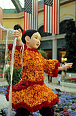 Flower display at the Bellagio, Bellagio Hotel and Casino, Las Vegas Boulevard, Las Vegas, Nevada, USA