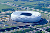 Allianz Arena Fussballstadium, München, Bayern, Deutschland