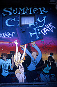 East Village, Graffiti, Tron Cast New York, USA