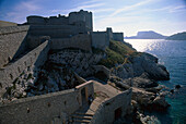 Blick auf Château d´lf an der Küste, Marseille, Provence, Frankreich, Europa