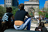 Washington Arch, Park Village, Greenwich Village New York, USA