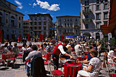 Strassencafé Vanini, Lugano Tessin, Schweiz