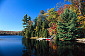 Lakeside at fall, P. Quebec Canada