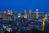 City overview, Evening, Montreal Prov. Quebec, Canada