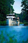 Passenger steamboat Juno, Gota Canal, Motala Oestergoetland, Sweden