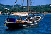 Ankerndes Segelboot, Windward Islands St. Lucia