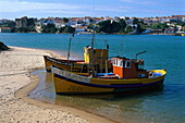 Fischerboote, Rio Mira, Villa Nova de Milfontes Alentejo, Portugal